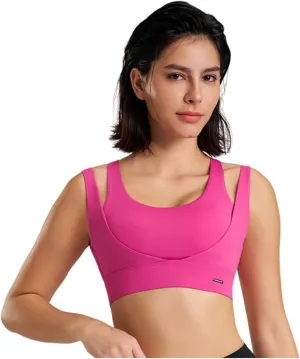 High Impact Sports Bras for Women Quick Dry Seamless Support Workout Bras Wirefree Yoga Running Active Athletic Bras