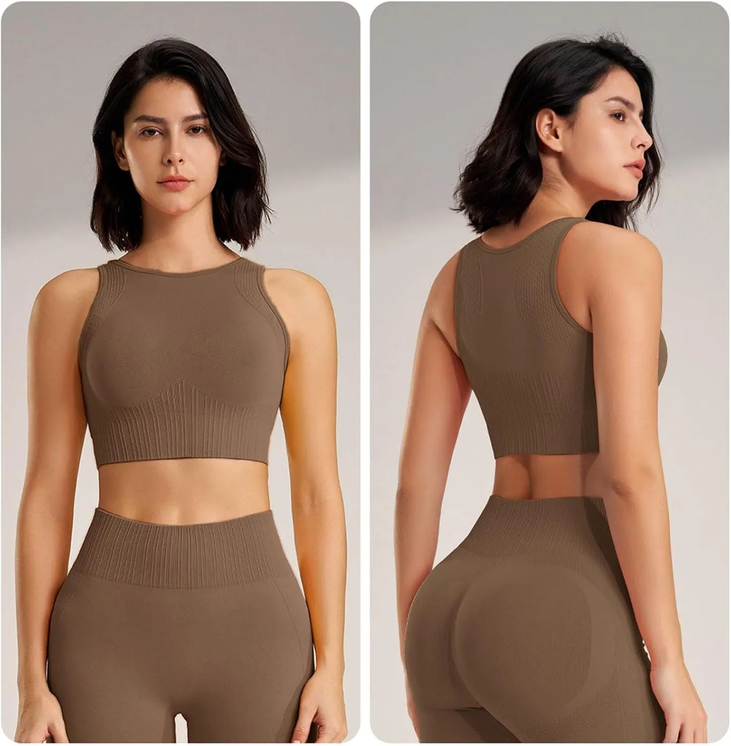 High Support Sports Bras for Women Full Coverage Seamless Yoga Workout Running Athletic Bralettes Quick Dry Active Bras