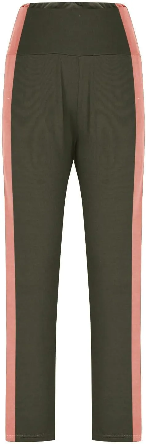 High Waist Work Pants for Women, Tummy Control Leggings No Front Seam,Fitness Leggings for Women