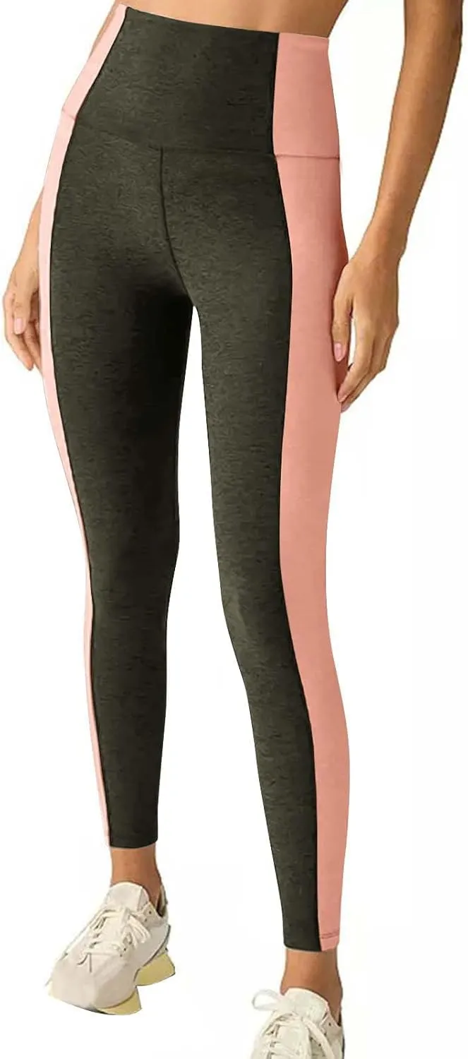 High Waist Work Pants for Women, Tummy Control Leggings No Front Seam,Fitness Leggings for Women