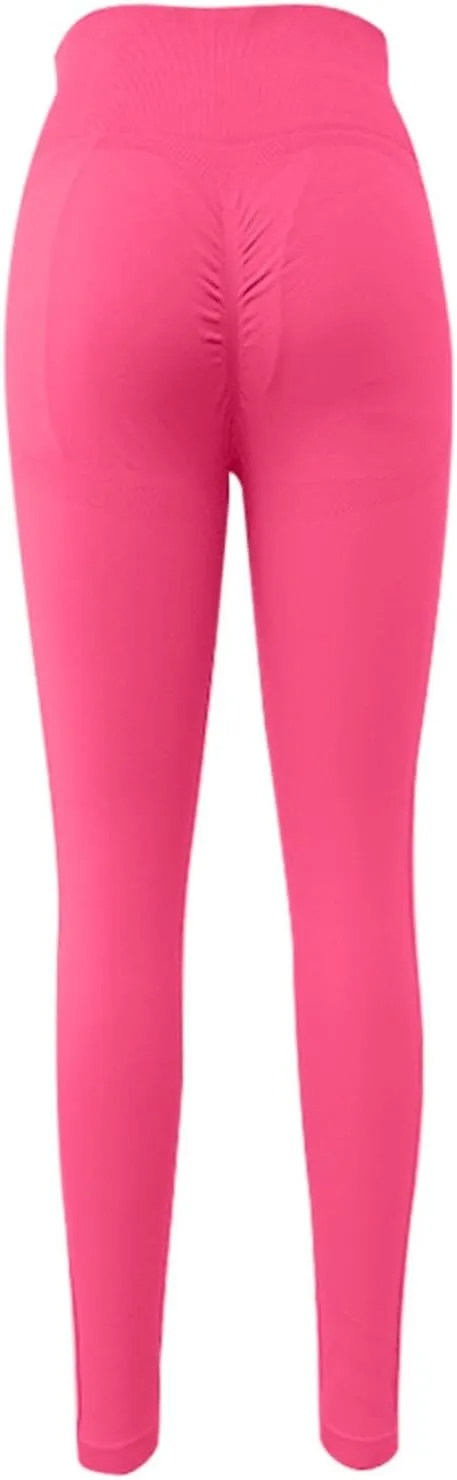 High Waist Yoga Pants for Women Seamless Workout Butt Lifting Leggings Summer Booty Scrunch Compression Gym Pants