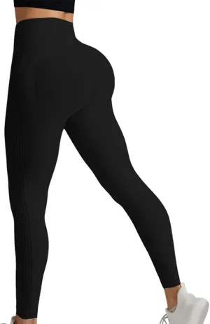 High Waist Yoga Pants for Women Seamless Workout Butt Lifting Leggings Summer Booty Scrunch Compression Gym Pants