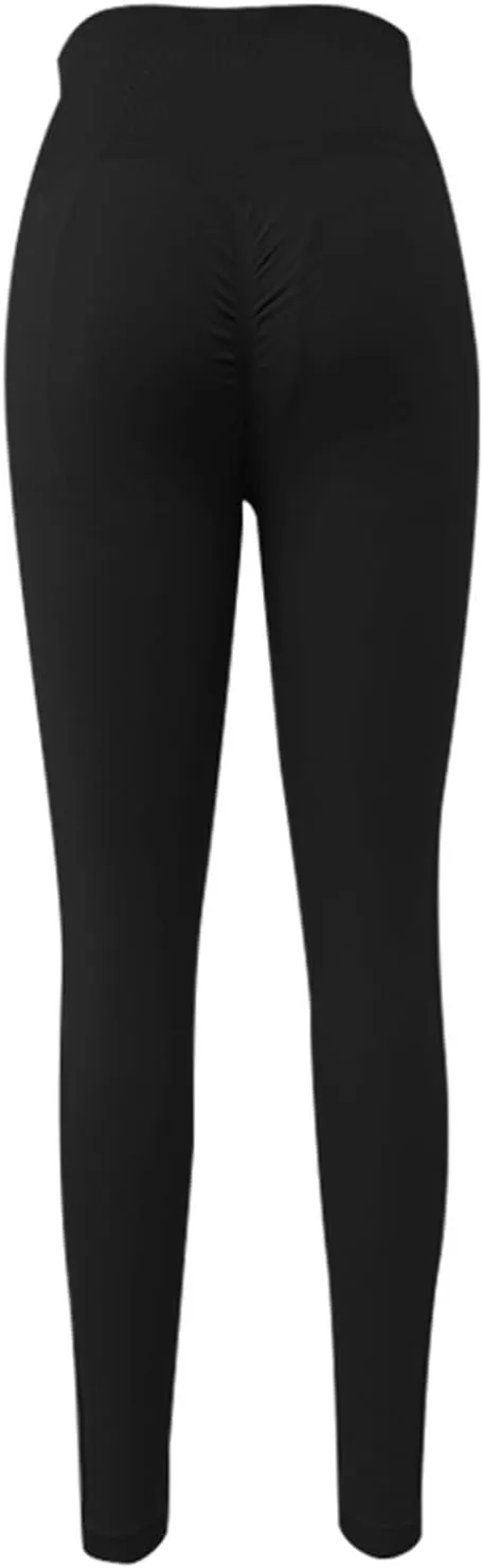 High Waist Yoga Pants for Women Seamless Workout Butt Lifting Leggings Summer Booty Scrunch Compression Gym Pants