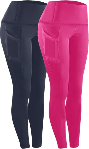 High Waisted Tummy Control Leggings, Women Athletic Pants,Workout Leggings with Pockets,Low Waisted Pants