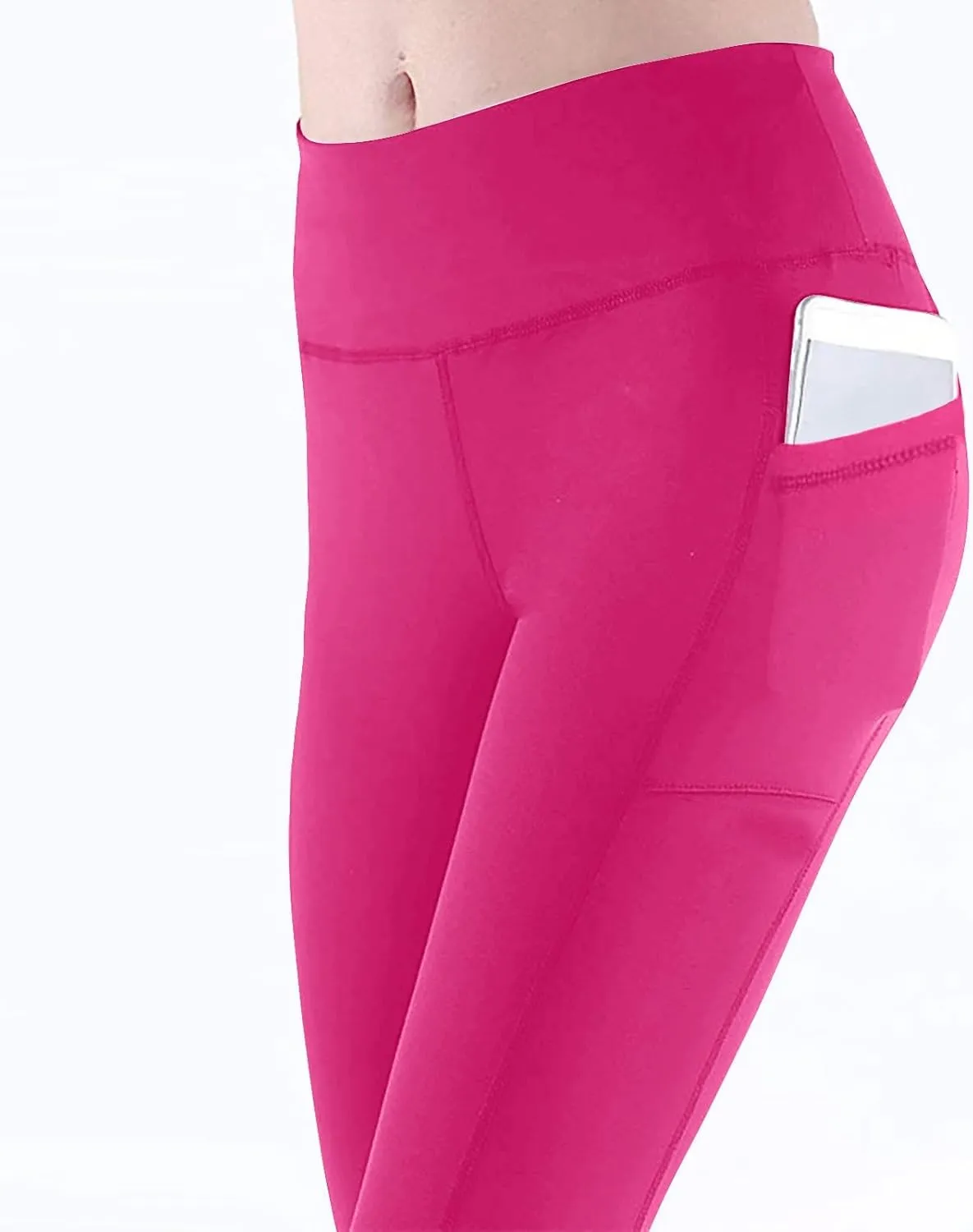 High Waisted Tummy Control Leggings, Women Athletic Pants,Workout Leggings with Pockets,Low Waisted Pants