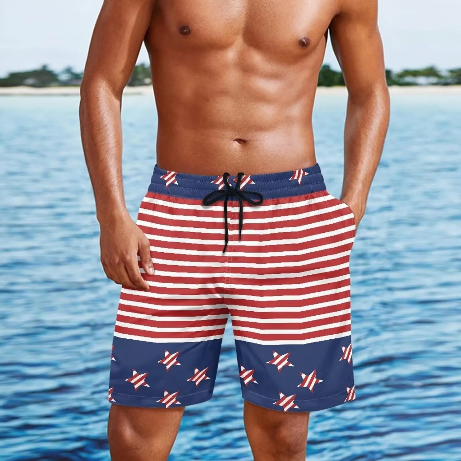 Horeset Southwest Indian Antique Men's Workout Running Shorts Lightweight Summer Casual Shorts