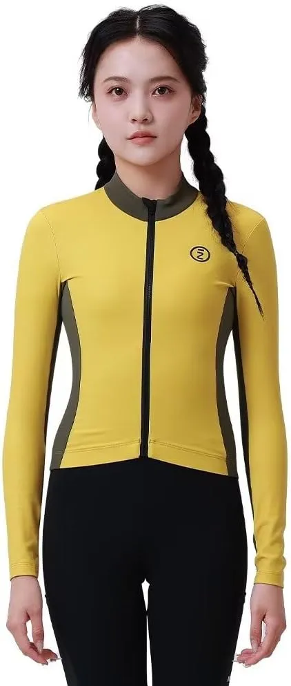 INBIKE Winter Cycling Jackets for Women with Pockets Windproof Thermal Fleece Bike Jerseys for Cold Weather Riding