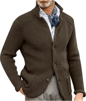 Jackets for Men and Winter Men's Fashion Loose Cardigan Warm Lapel Hooded Jacket Sweater Waterproof Jackets