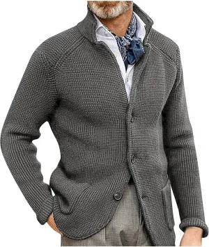 Jackets for Men and Winter Men's Fashion Loose Cardigan Warm Lapel Hooded Jacket Sweater Waterproof Jackets