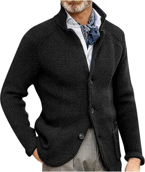 Jackets for Men and Winter Men's Fashion Loose Cardigan Warm Lapel Hooded Jacket Sweater Waterproof Jackets