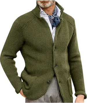 Jackets for Men and Winter Men's Fashion Loose Cardigan Warm Lapel Hooded Jacket Sweater Waterproof Jackets