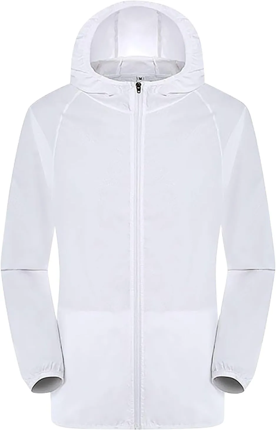 Jackets for Women,Solid Rain Jacket Outdoor Plus Size Hooded Windproof Loose Coat Water Proof Raglan Cuff Suit Jacket