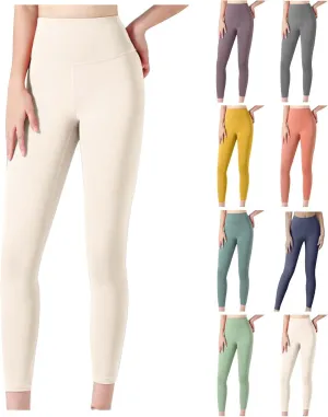 JIEMUXIU Yoga Leggings for Women High Waist Tummy Control Workout Leggings Gym Pants Athletic Sweatpants Sports Clothes