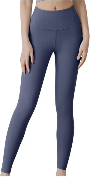 JIEMUXIU Yoga Leggings for Women High Waist Tummy Control Workout Leggings Gym Pants Athletic Sweatpants Sports Clothes