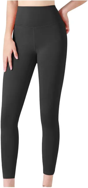 JIEMUXIU Yoga Leggings for Women High Waist Tummy Control Workout Leggings Gym Pants Athletic Sweatpants Sports Clothes