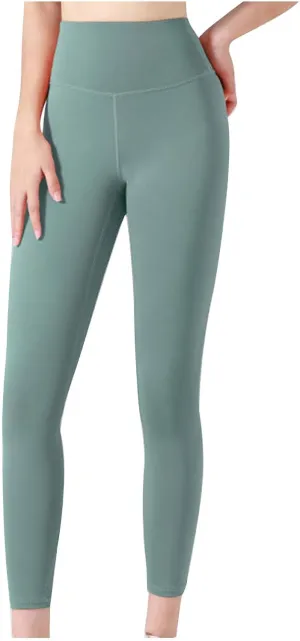 JIEMUXIU Yoga Leggings for Women High Waist Tummy Control Workout Leggings Gym Pants Athletic Sweatpants Sports Clothes