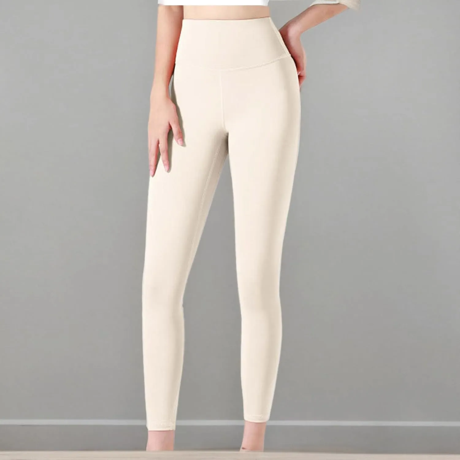 JIEMUXIU Yoga Leggings for Women High Waist Tummy Control Workout Leggings Gym Pants Athletic Sweatpants Sports Clothes