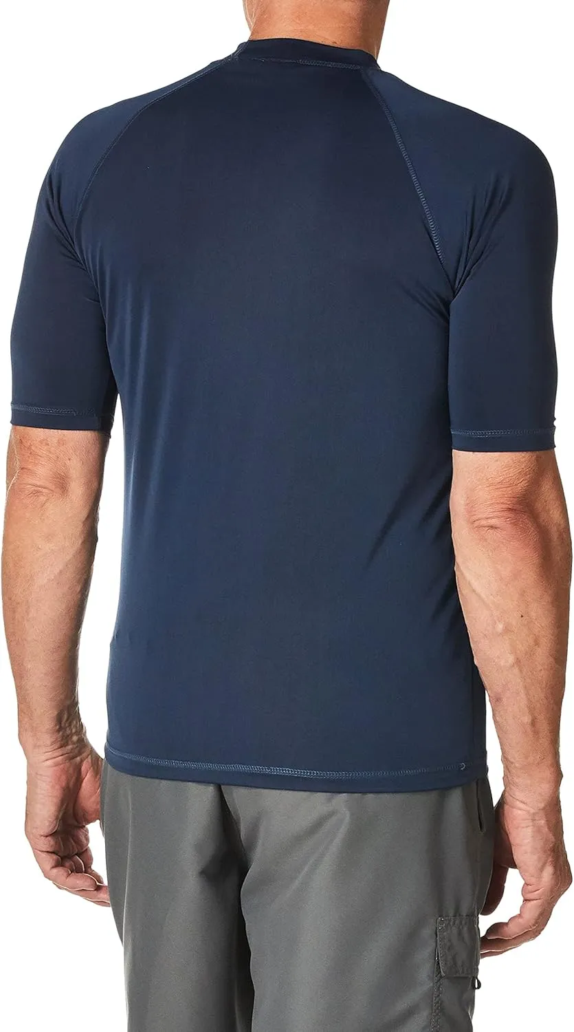 Kanu Surf Mercury Rashguard for Men UPF 50  Sun Protection Swim Shirts Rash Guard for Men