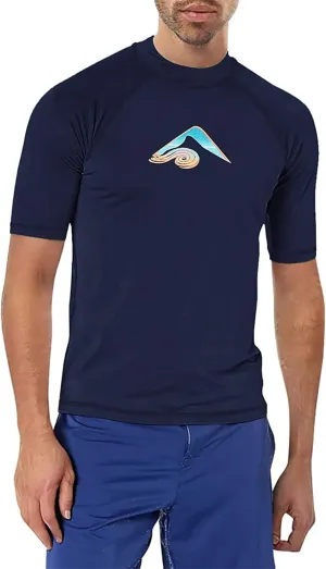Kanu Surf Mercury Rashguard for Men UPF 50  Sun Protection Swim Shirts Rash Guard for Men