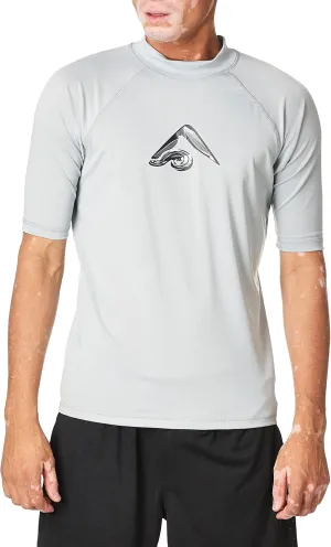 Kanu Surf Mercury Rashguard for Men UPF 50  Sun Protection Swim Shirts Rash Guard for Men