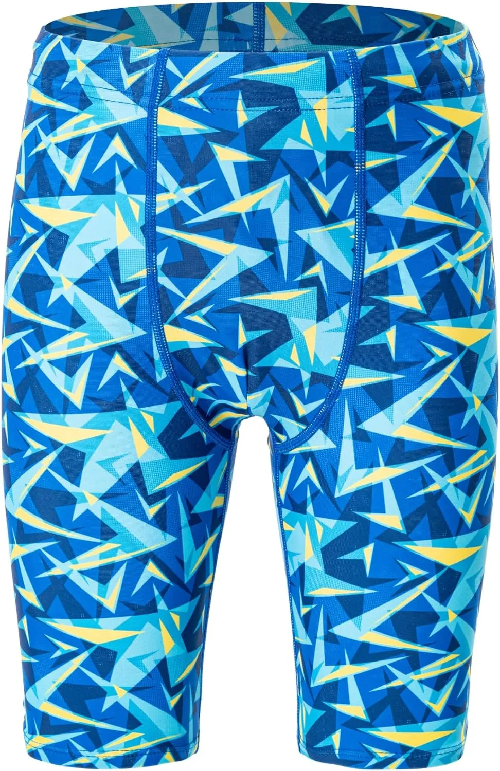 LEAO Youth Boys Swim Jammers Solid Swimsuit UPF 50  Sun Pretection Quick Dry Athletic Swimming Shorts