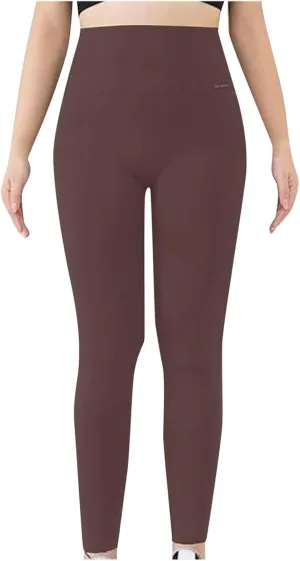 Leggings for Women,High Waist Yoga Pants Women Solid Color Tummy Control Stretchy Pants for Pilates Exercise