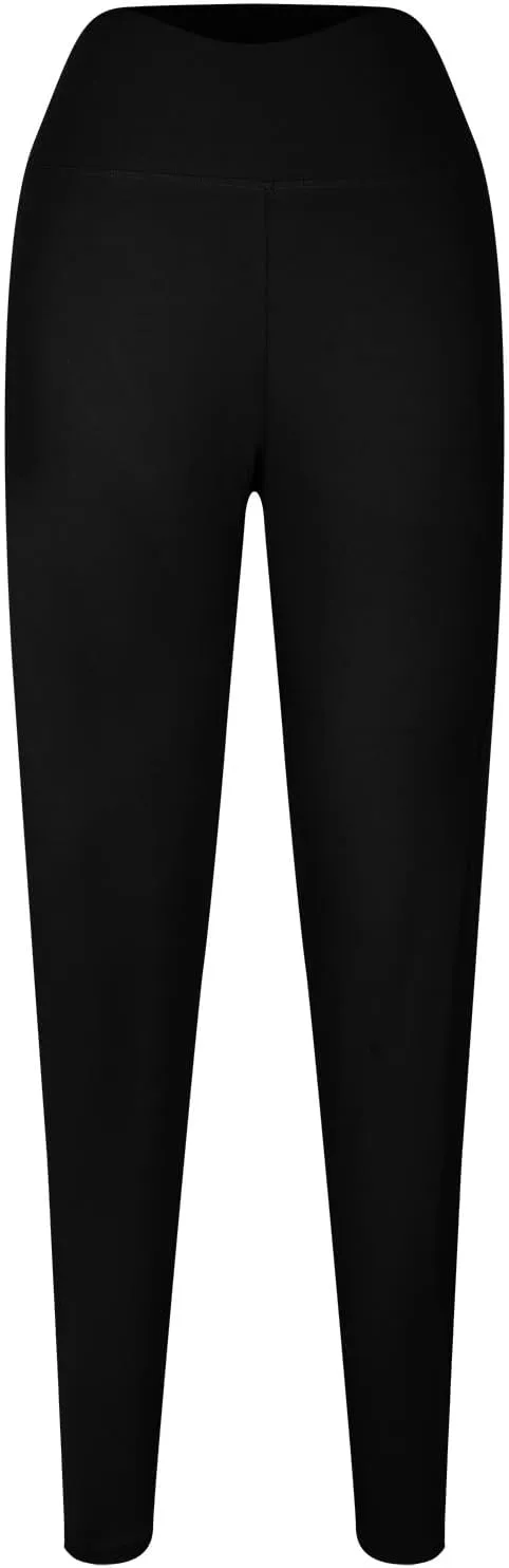 Leggings with Tummy Control for Women, Elastic Pants for Women,Plus Size Brown Leggings,Workout Leggings