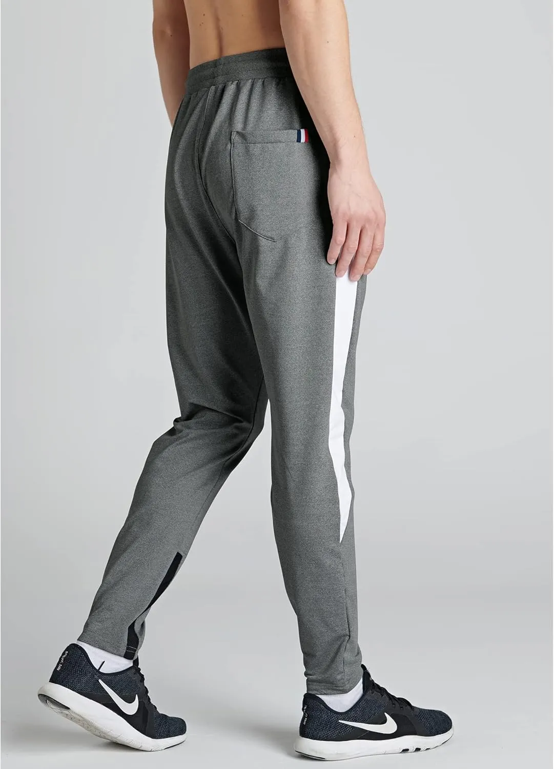 Liberty Imports 2 Pack Men's Sweatpants with Zipper Pockets Slim Fit Gym Pants Athletic Track Joggers