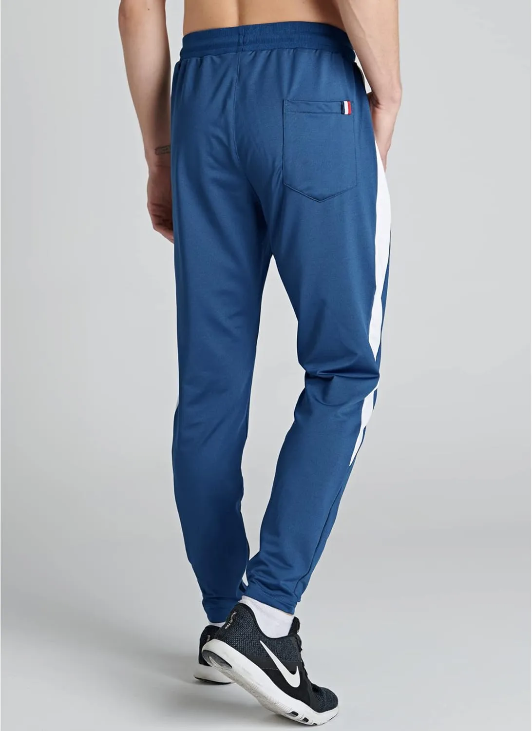 Liberty Imports 2 Pack Men's Sweatpants with Zipper Pockets Slim Fit Gym Pants Athletic Track Joggers