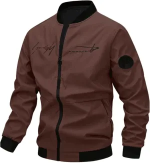 Lightweight Jacket Men Casual Bomber Flight Jackets Tactical Zipper Windbreakers Slim Fit Fall Spring Thin Cardigans