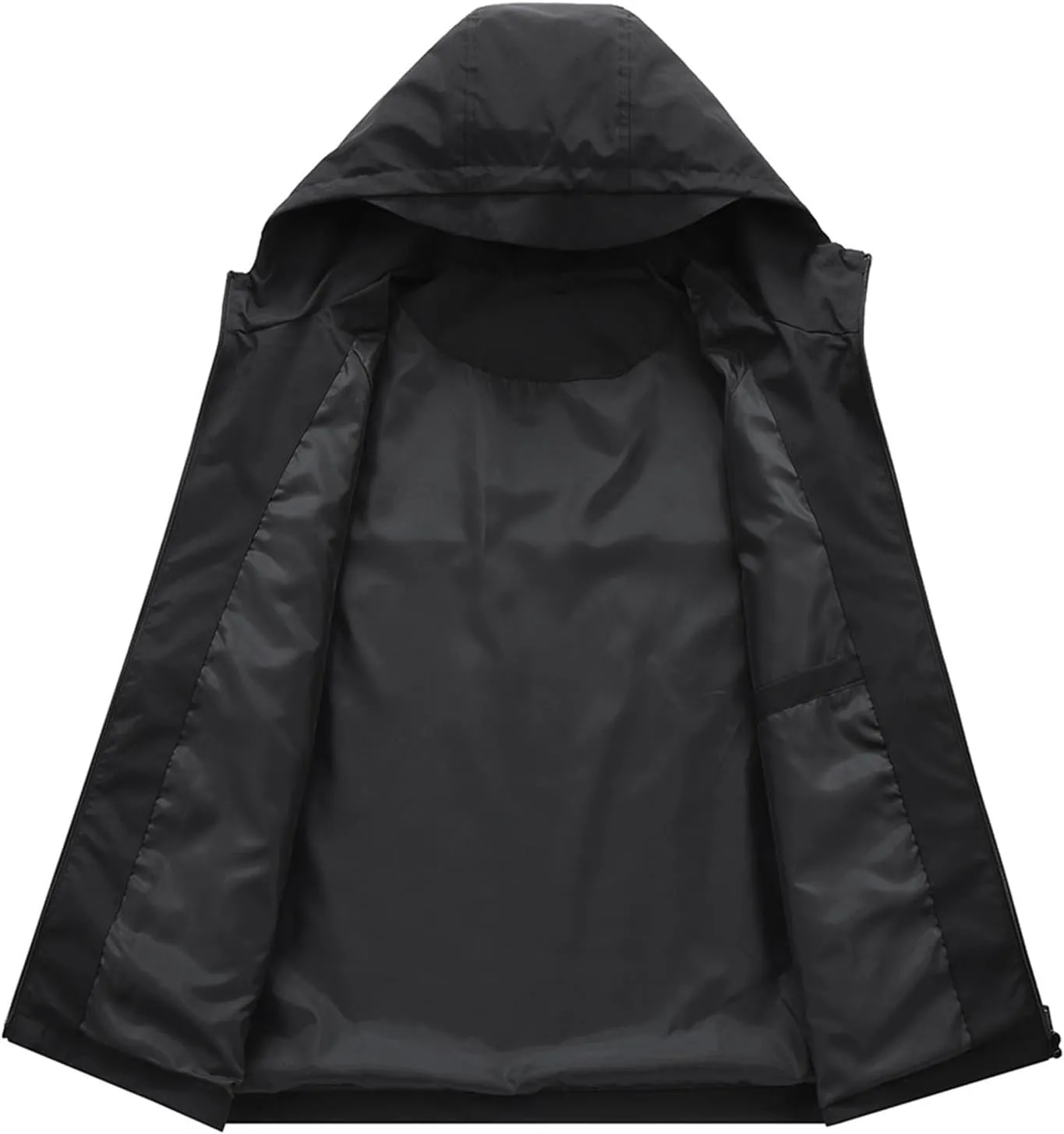 Lightweight Windbreakers for Running Men 2025 Spring Outerwear Windproof Packable Water-Resistan Hooded for Hiking, Travel
