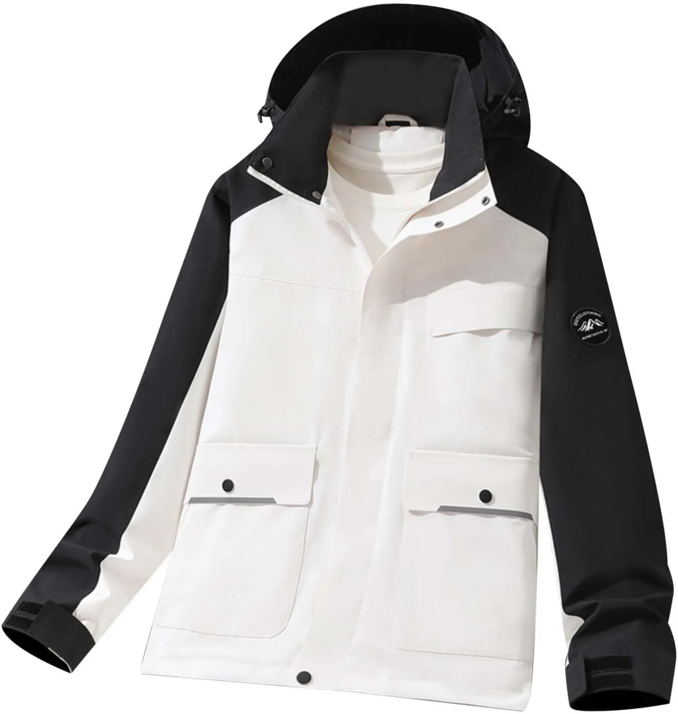 Lightweight Windbreakers for Running Men Packable Water-Resistan Outdoor Hooded Hardshell Climbing Jacket for Hiking, Travel