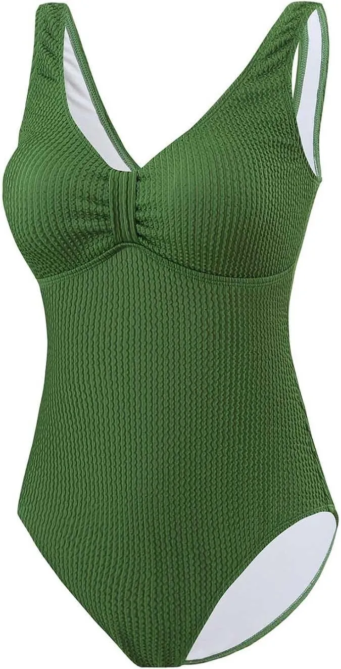 Lmdudan One Piece Swimsuits for Women Sleeveless Backless Modest Bathing Suit Tummy Control Cheeky Beach Swimwear 2025