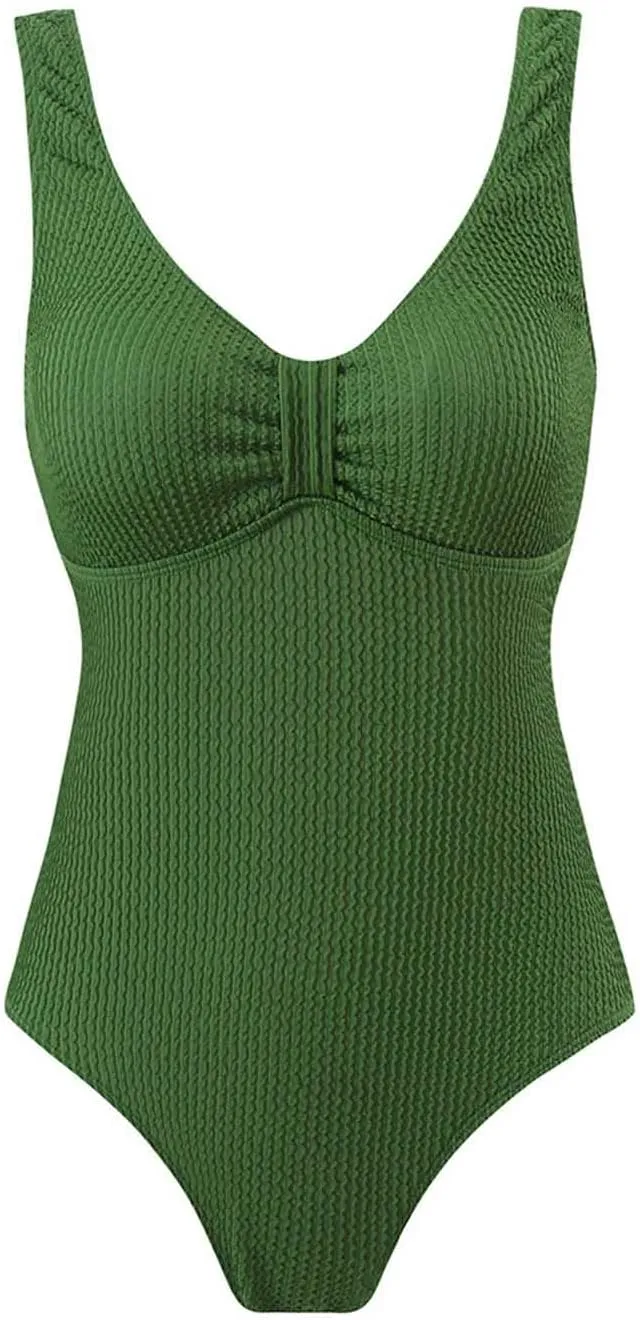 Lmdudan One Piece Swimsuits for Women Sleeveless Backless Modest Bathing Suit Tummy Control Cheeky Beach Swimwear 2025