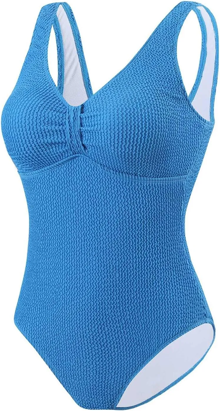 Lmdudan One Piece Swimsuits for Women Sleeveless Backless Modest Bathing Suit Tummy Control Cheeky Beach Swimwear 2025