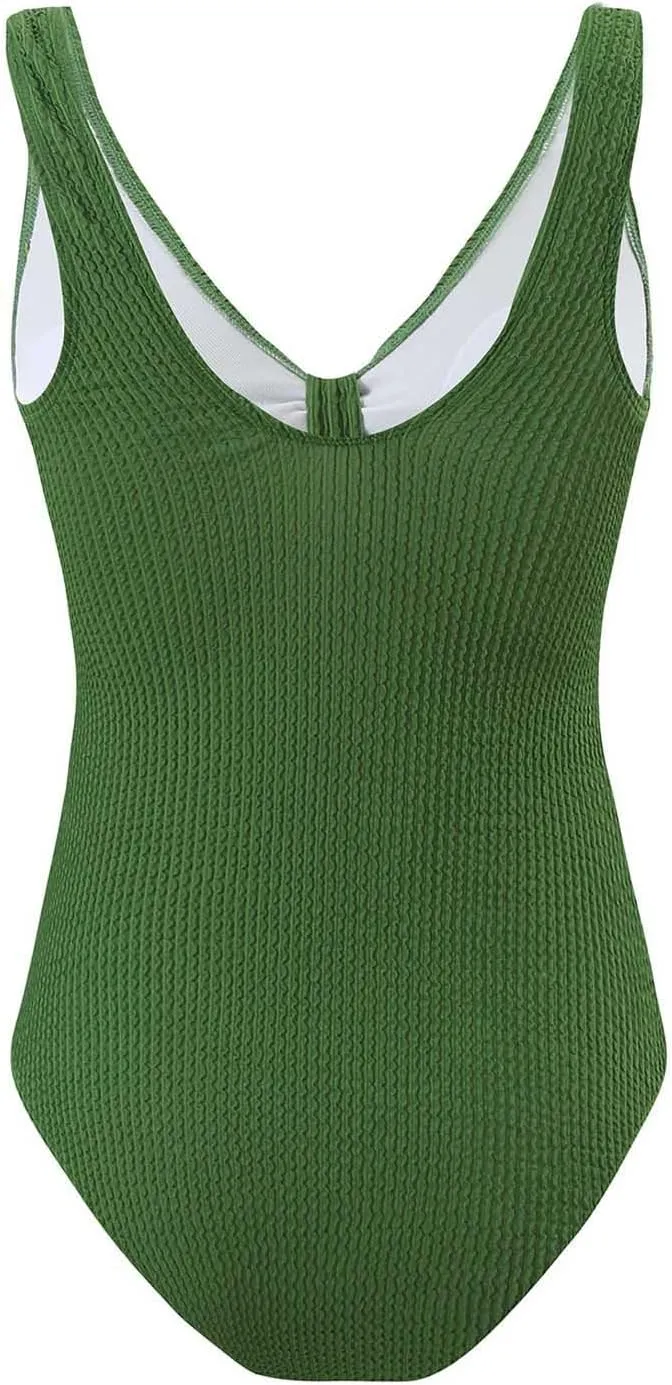 Lmdudan One Piece Swimsuits for Women Sleeveless Backless Modest Bathing Suit Tummy Control Cheeky Beach Swimwear 2025