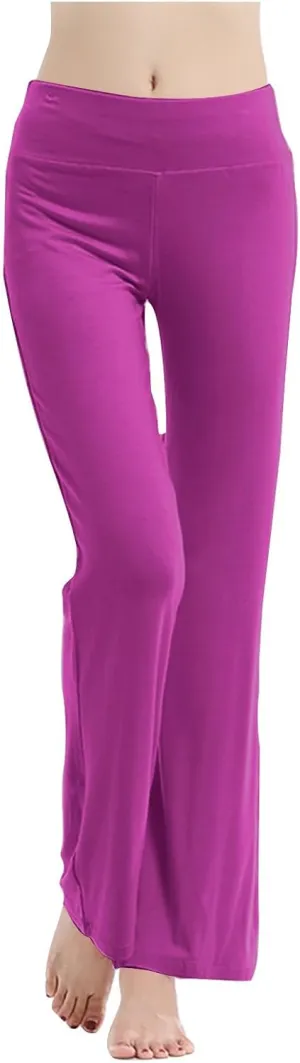 Lounge Pants Womens Straight Leg Butt Lift Trousers Soft Comfortable Yoga Gym Pants Tummy Control Workout Dance Pants