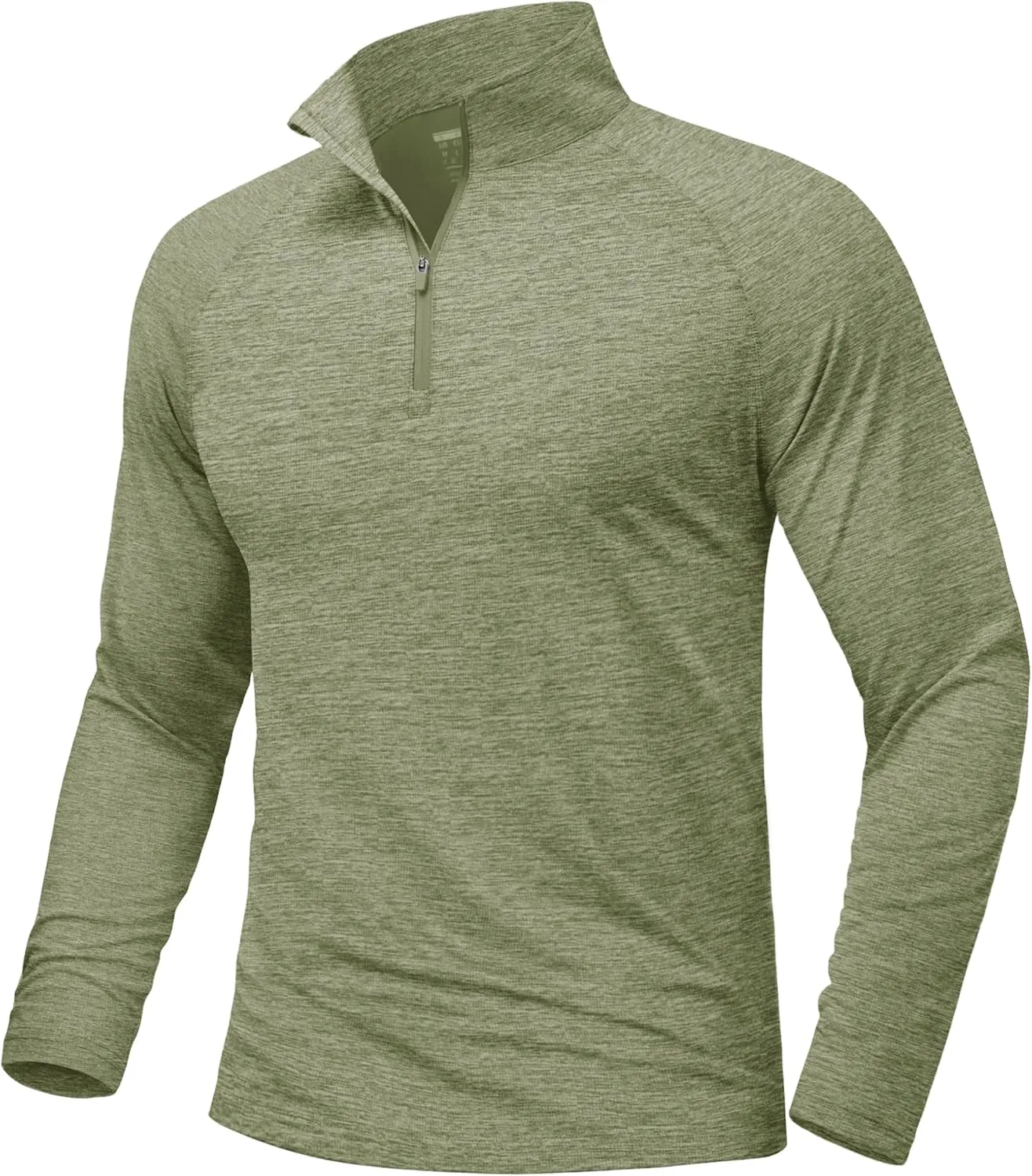 MAGCOMSEN Men's Sun Protection Long Sleeve Shirts 1/4 Zip Up Rash Guard Lightweight Quick Dry Fishing Running T-Shirts