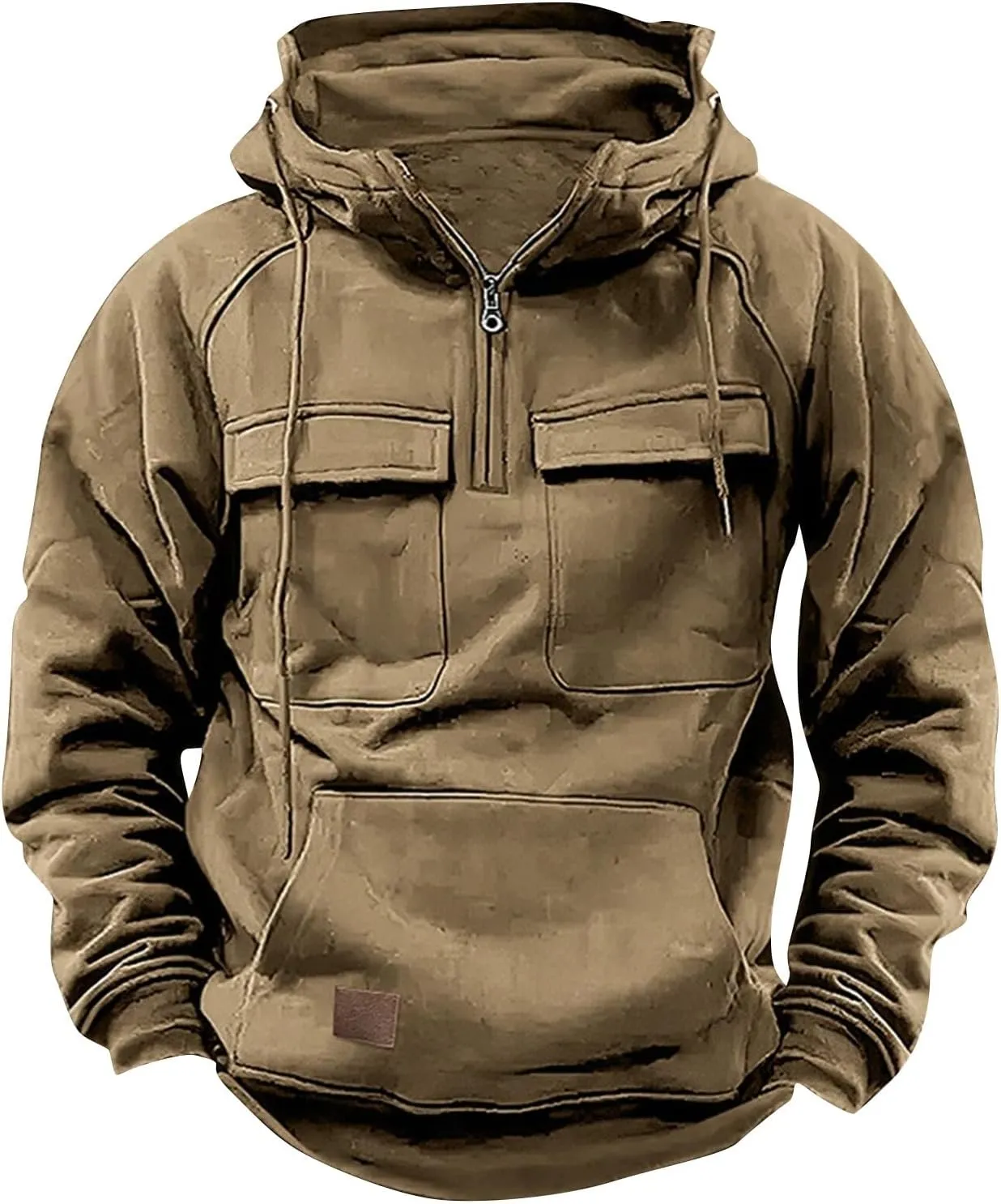 Men Sweatshirts Hoodies Mens Hoodies Pullover Solid Color Casual Trendy Winter Long Sleeve Sweatshirt Tops with Pocket
