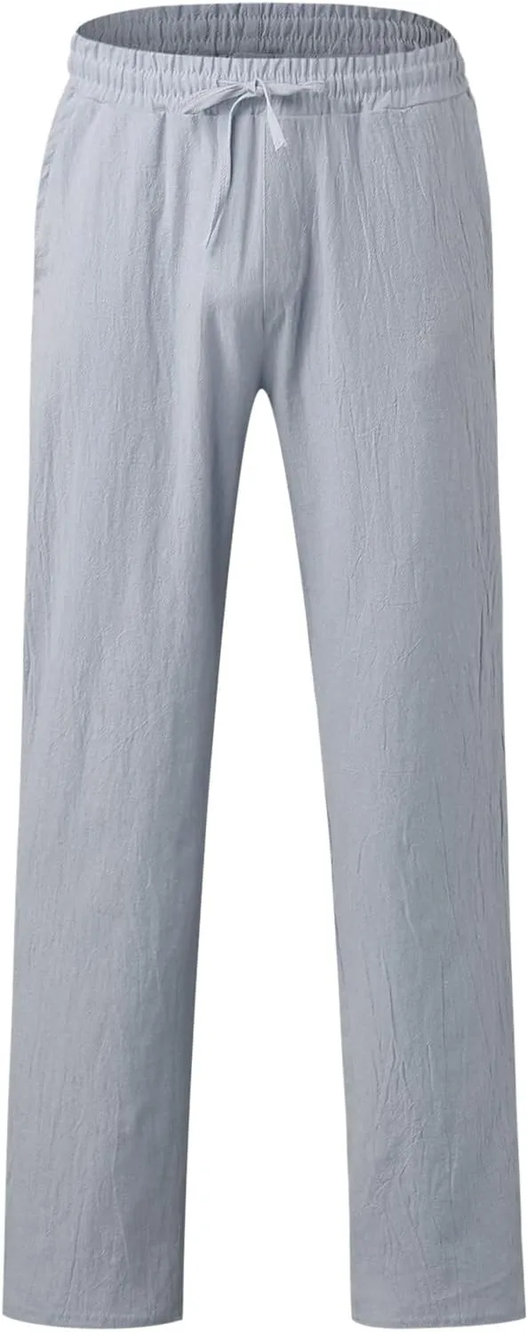 Mens Athletic Gym Pants Sweatpants Solid Color Straight Leg Joggers Casual Long Pant Trousers Pant Skinny Mens