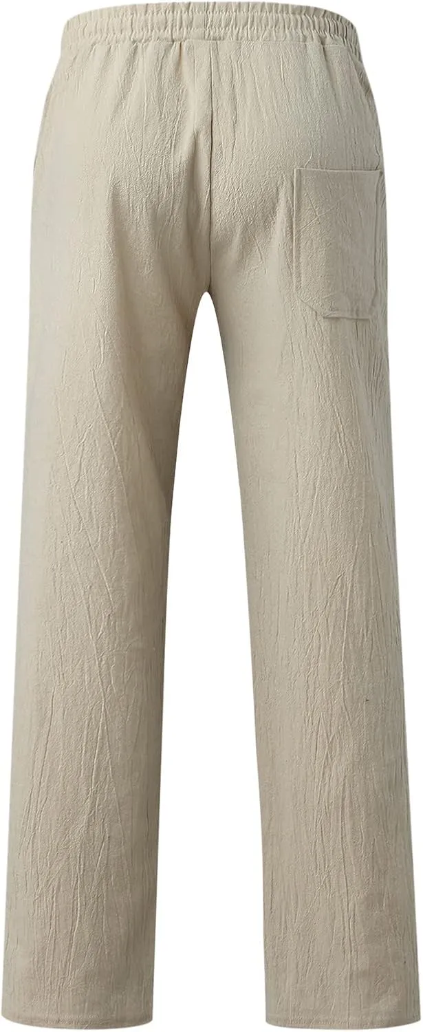 Mens Athletic Gym Pants Sweatpants Solid Color Straight Leg Joggers Casual Long Pant Trousers Pant Skinny Mens