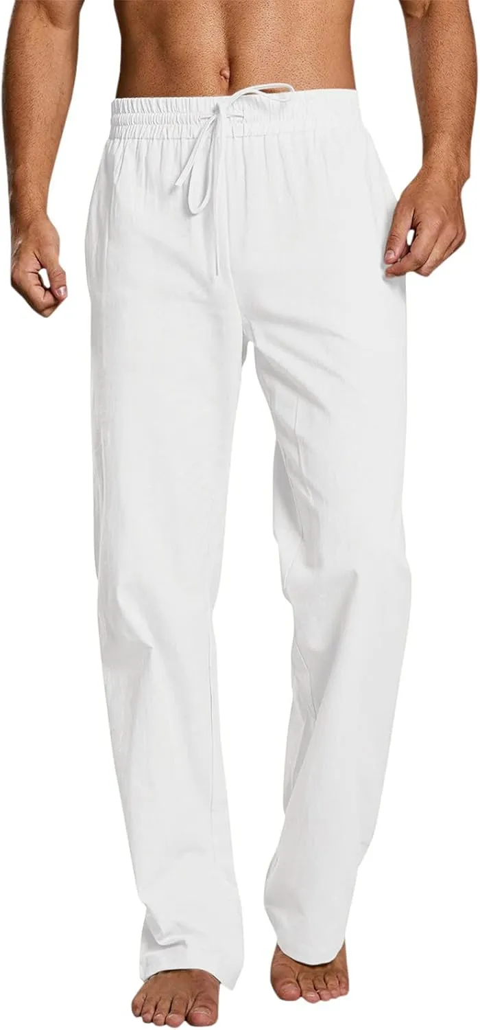 Mens Athletic Gym Pants Sweatpants Solid Color Straight Leg Joggers Casual Long Pant Trousers Pant Skinny Mens