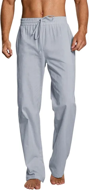 Mens Athletic Gym Pants Sweatpants Solid Color Straight Leg Joggers Casual Long Pant Trousers Pant Skinny Mens