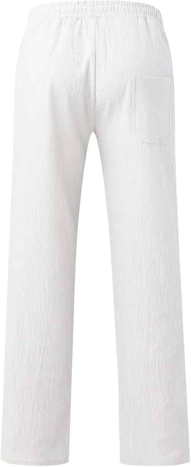 Mens Athletic Gym Pants Sweatpants Solid Color Straight Leg Joggers Casual Long Pant Trousers Pant Skinny Mens