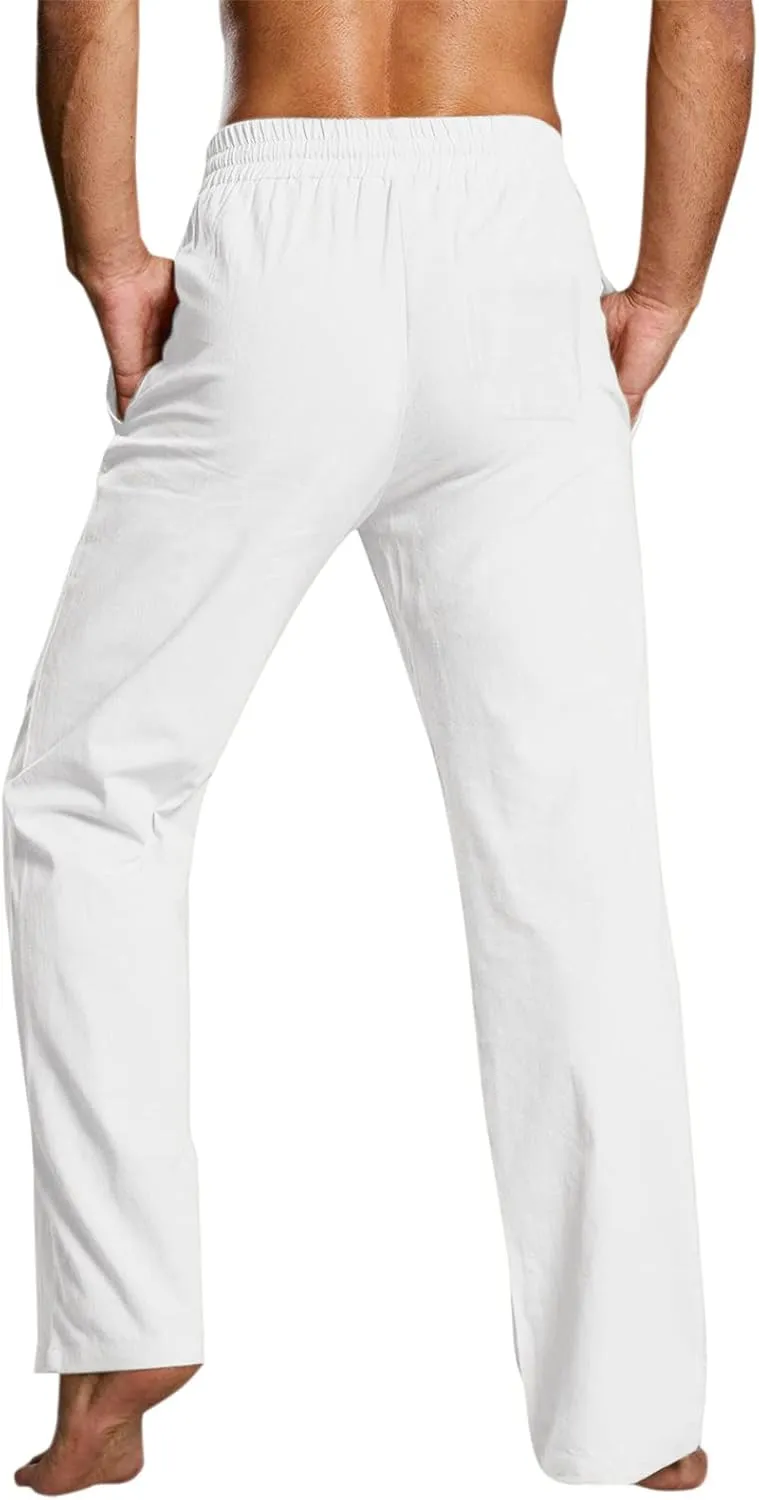 Mens Athletic Gym Pants Sweatpants Solid Color Straight Leg Joggers Casual Long Pant Trousers Pant Skinny Mens