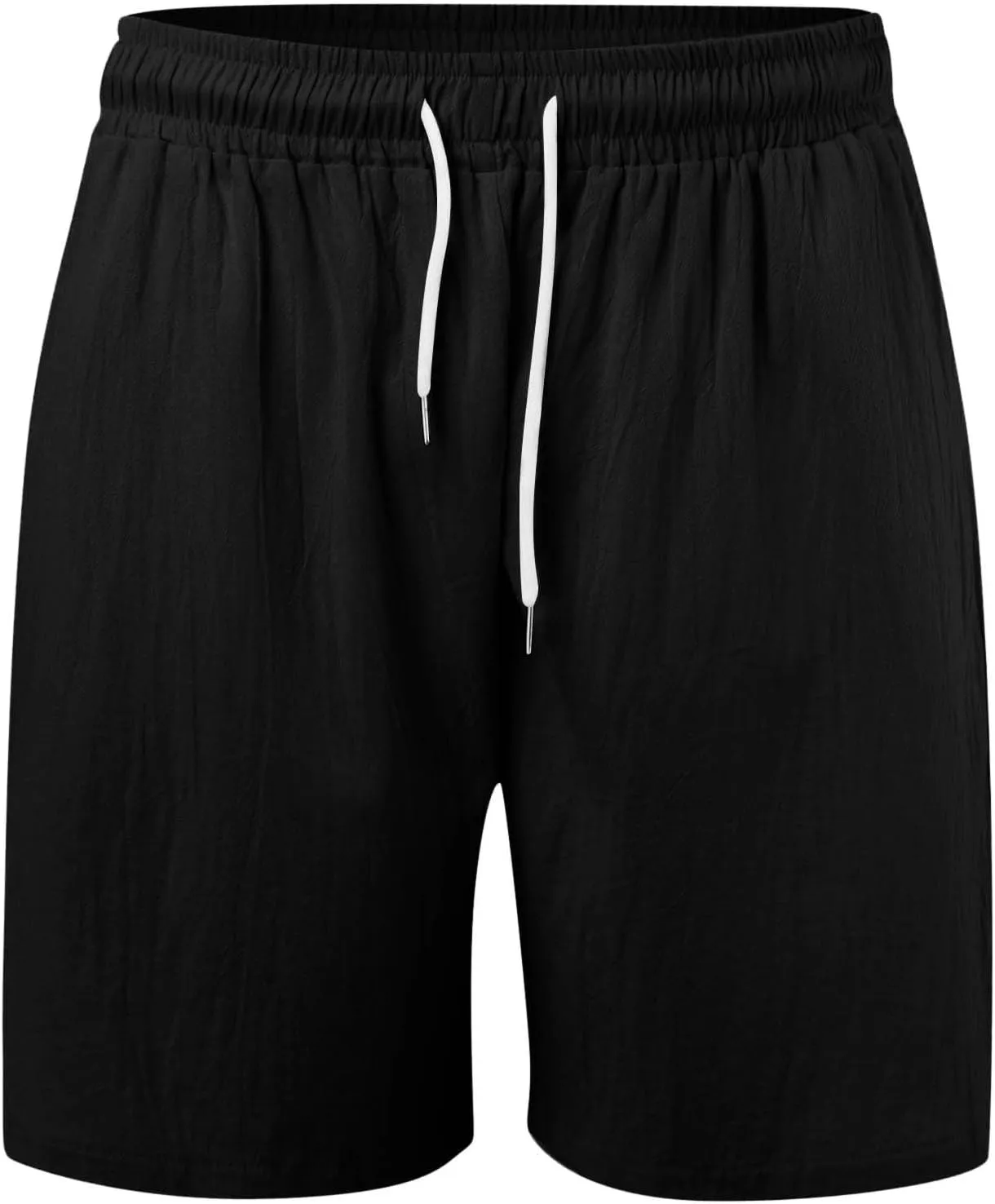 Mens Athletic Workout Shorts 5.5" Cotton Elastic Waist Joggers Casual Shorts Sports Sweat Shorts Men's Drawstring Walk Shorts
