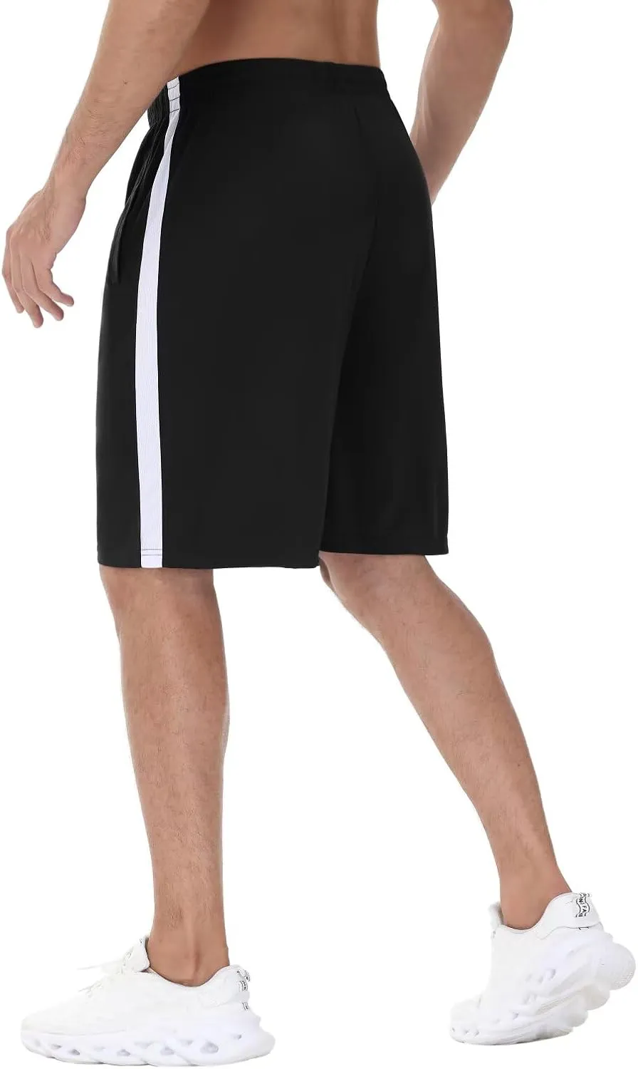 Men's Basketball Shorts with Pockets Athletic Running Shorts Workout Training Gym Shorts