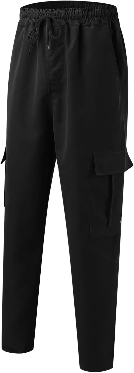 Mens Cargo Pants Casual Cotton Jogger Multi Pockets Outdoor Hiking Work Sweatpants Men's Cargo Pants Joggers Sweatpants