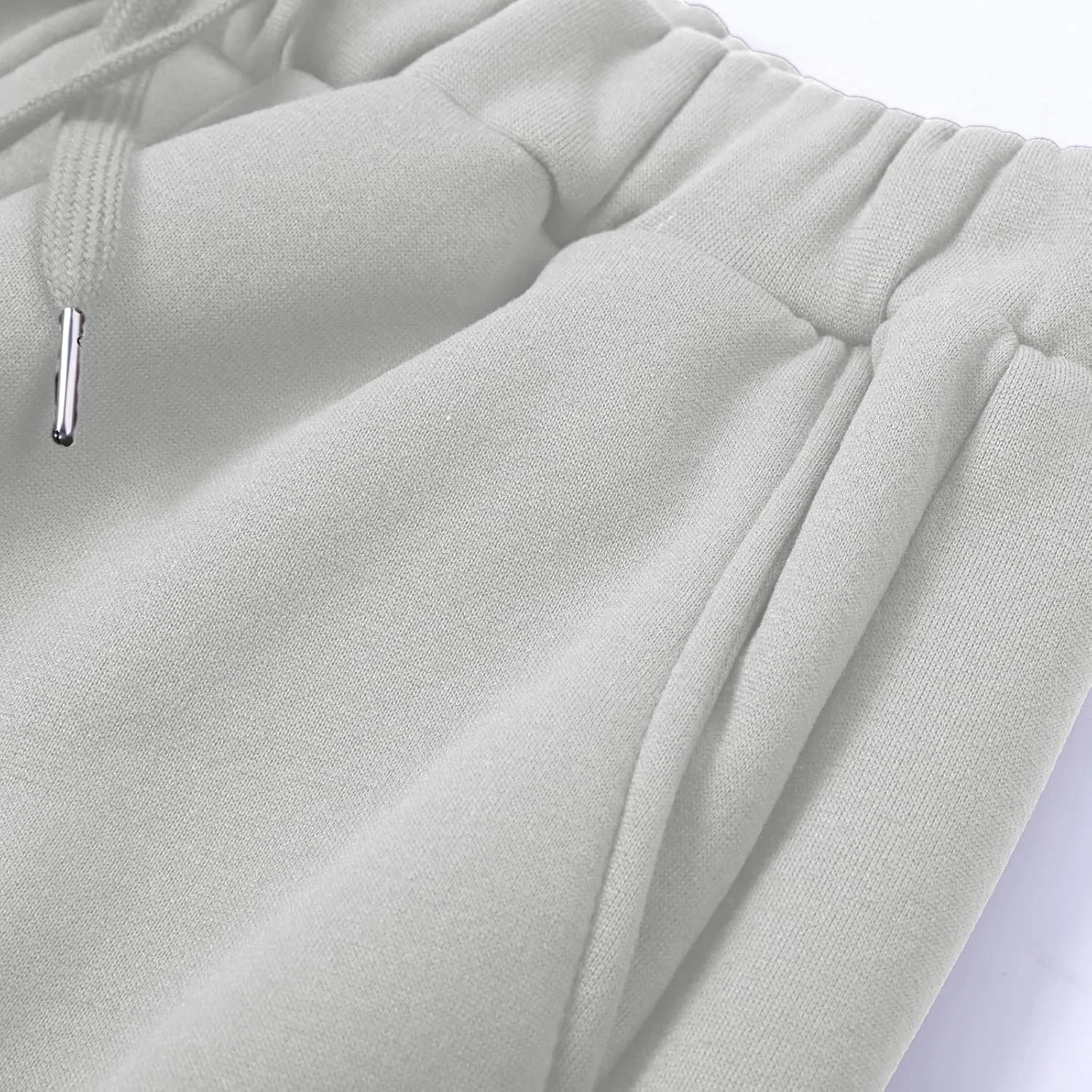 Mens Cargo Sweatpants Baggy Drawstring Elastic Waist Athletic Gym Pants Fall Winter Long Trousers with Pockets