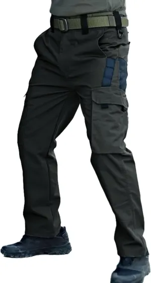 Men's Cargo Work Pants Ripstop Water Resistant Hiking Tactical Military Army Pants with Multi Pockets